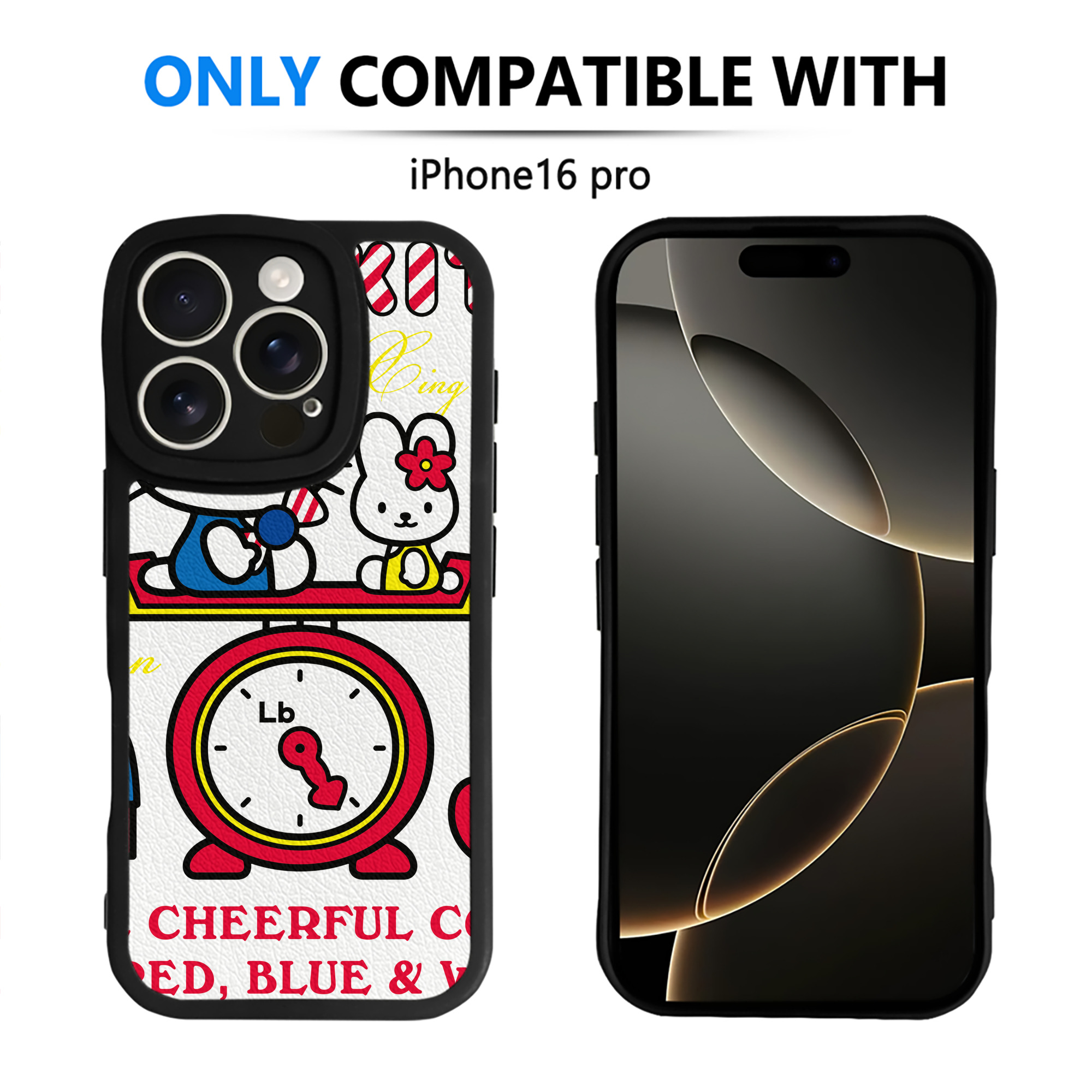 （画像用） Hello Kitty ハローキティ 【iPhone 16シリーズ対応】シリコンスマホケース（レザー調） 材質：シリコン
